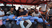 Israeli drone strike kills four siblings in Gaza tent shelter