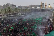 Large number of Hussaini mourners participate in Tuwairaj procession in Karbala on Ashura Day