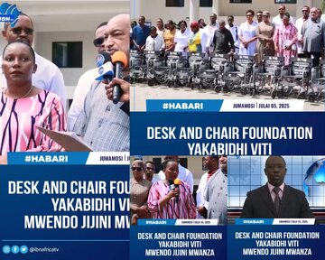 Desk and Chair Foundation yakabidhi Viti Mwendo Jijini Mwanza + Picha