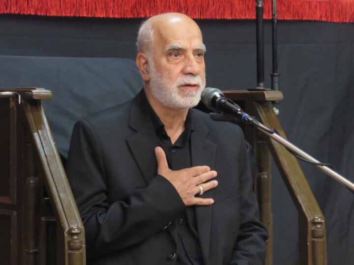 عزاداری و نماز جماعت ظهر عاشورا در حسینیه دفتر مرحوم آیت‌الله فاضل لنکرانی