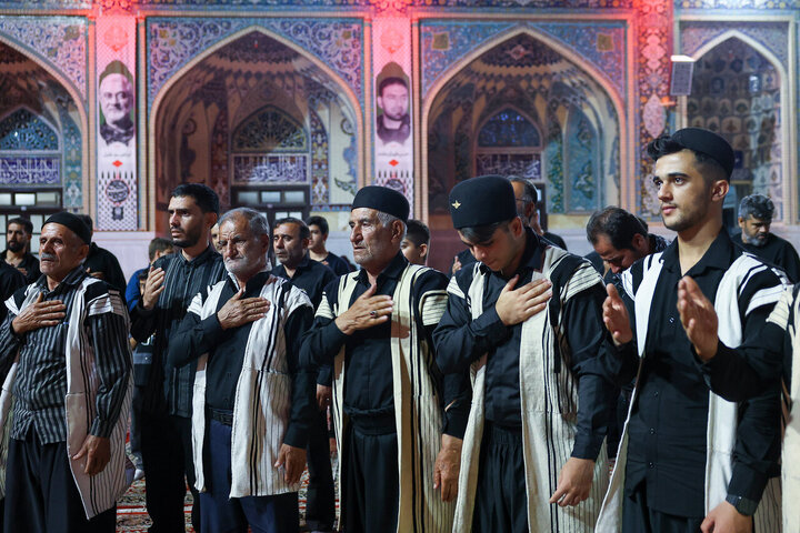 Photos: Traditional Bakhtiari mourning ceremony held at Imam Reza holy shrine