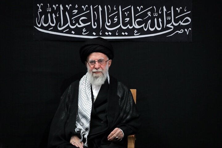 Photos: Mourning ceremony on eve of Ashura held in presence of Imam Khamenei