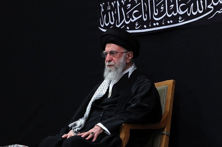 Photos: Mourning ceremony on eve of Ashura held in presence of Imam Khamenei