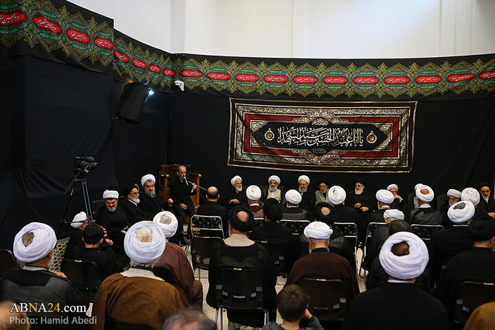 Photos: Ashura mourning ceremony held in presence of Grand Ayatollahs