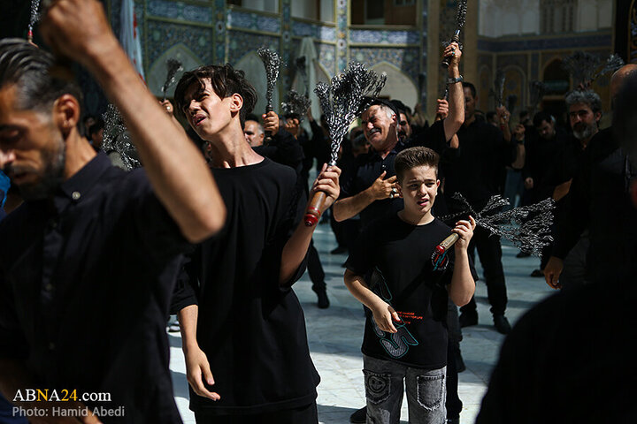 Photos: Ashura mourning processions at Hazrat Masoumeh holy shrine