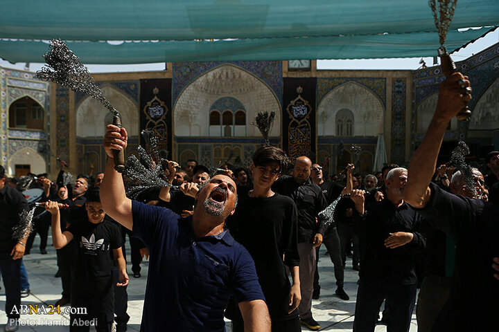 Photos: Ashura mourning processions at Hazrat Masoumeh holy shrine