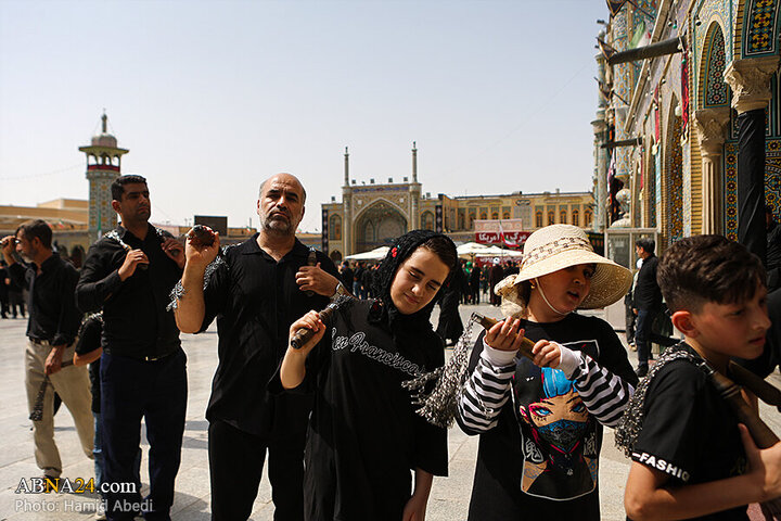 Photos: Ashura mourning processions at Hazrat Masoumeh holy shrine