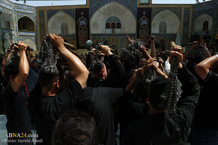 Photos: Ashura mourning processions at Hazrat Masoumeh holy shrine
