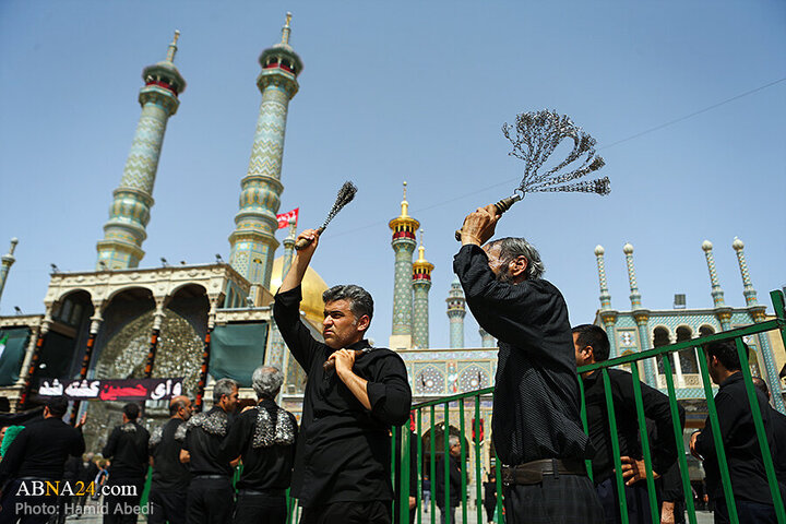 Photos: Ashura mourning processions at Hazrat Masoumeh holy shrine