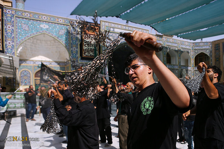 Photos: Ashura mourning processions at Hazrat Masoumeh holy shrine