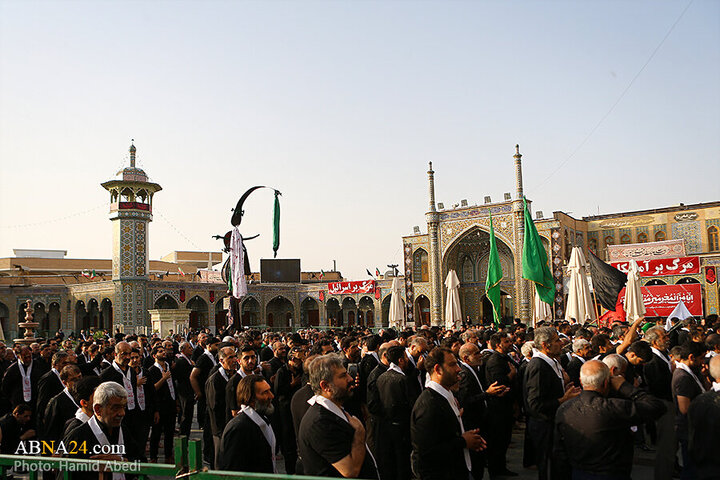 Photos: Ashura mourning processions at Hazrat Masoumeh holy shrine