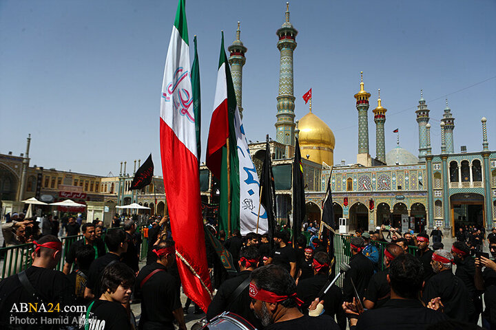 Photos: Ashura mourning processions at Hazrat Masoumeh holy shrine