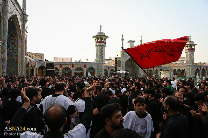 Photos: Ashura mourning processions at Hazrat Masoumeh holy shrine