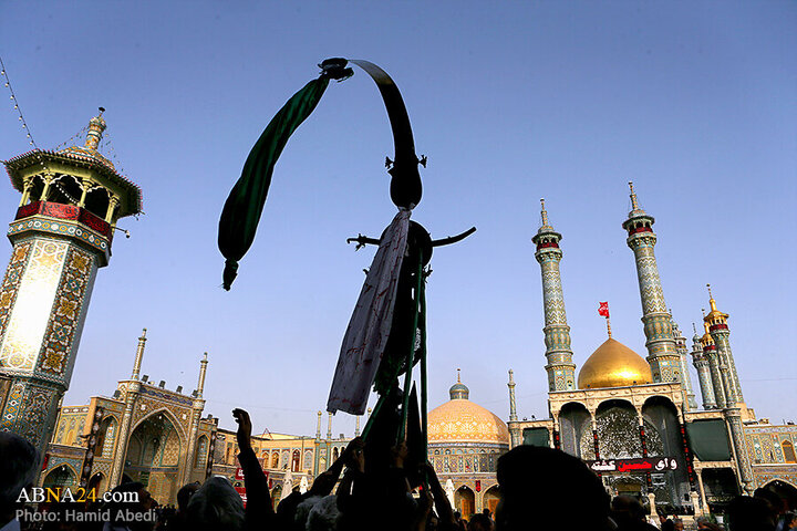 Photos: Ashura mourning processions at Hazrat Masoumeh holy shrine