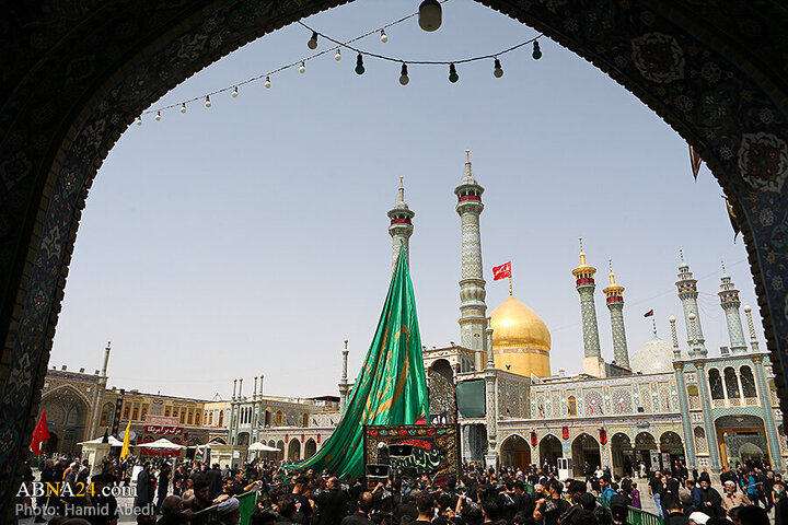 Photos: Ashura mourning processions at Hazrat Masoumeh holy shrine