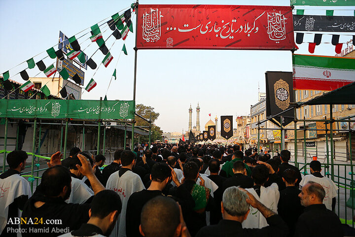 Photos: Ashura mourning processions at Hazrat Masoumeh holy shrine