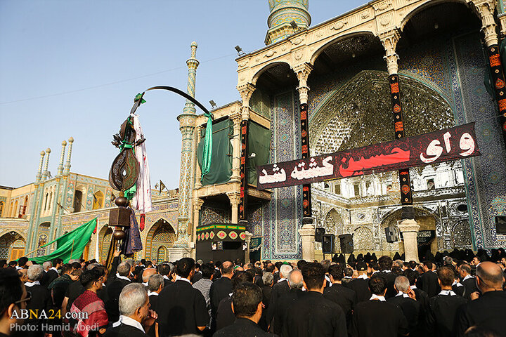 Photos: Ashura mourning processions at Hazrat Masoumeh holy shrine