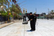 After end of Ziyarat Ashura, Department of Between Two Holy Shrines launched an extensive cleaning campaign (+Photos)