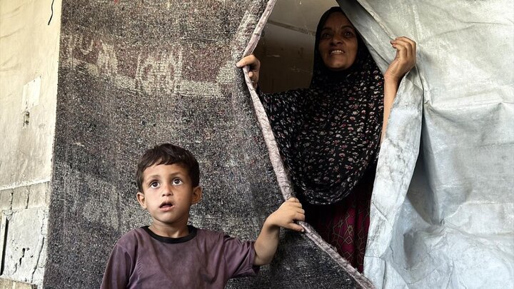 زندگی اهالی خان یونس در یک مرکز درمانی متروکه