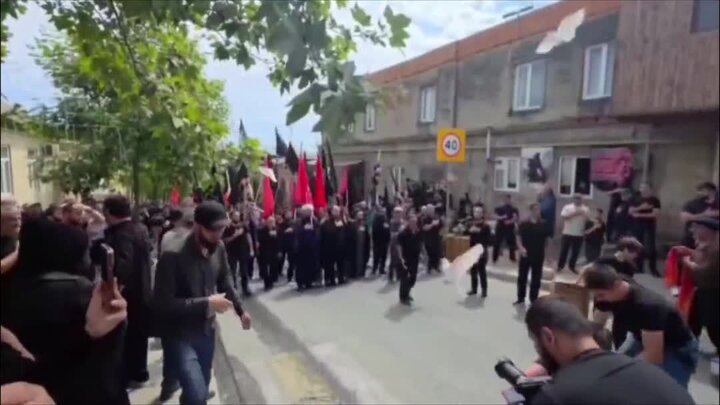 جلوه‌هایی از شور حسینی در عزاداران شیعیان در مسکو + ویدیو