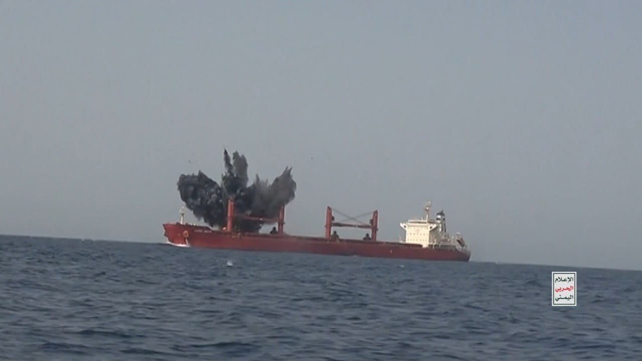 Ang Yemeni Ansarullah ay naglabas ng buong footage war  media operasyon sa lumubog na barkong Magic Seas