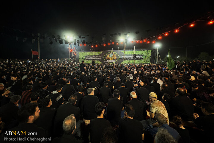 مراسم عزاداری شهادت امام سجاد در روستای «طایقان» قم
