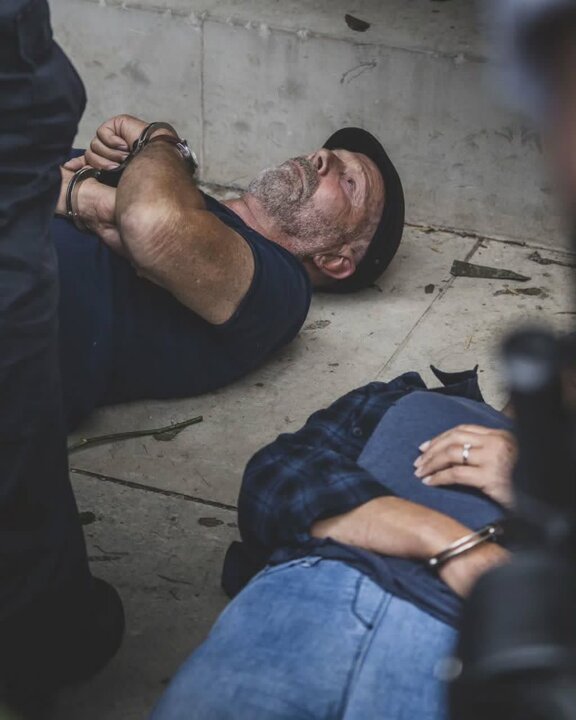 برخورد وحشیانه پلیس لندن با حامیان فلسطین