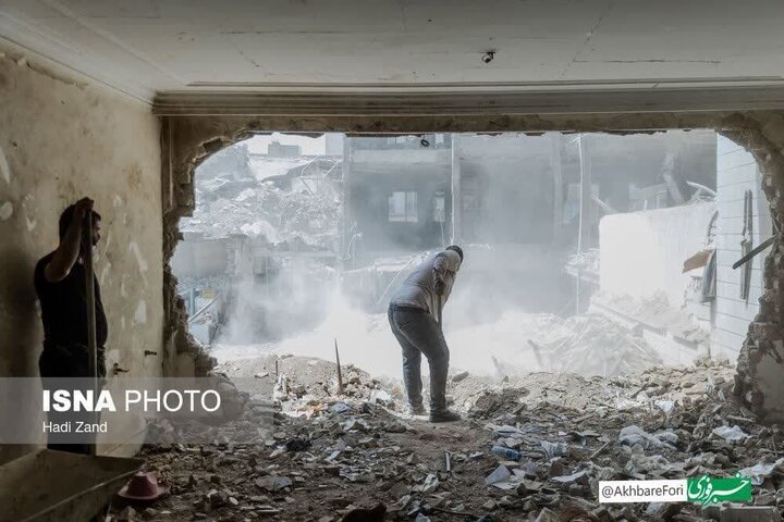 تقرير مصور/ تضرر كبير لبيوت سكنية جراء العدوان الصهيوني الغاشم على طهران