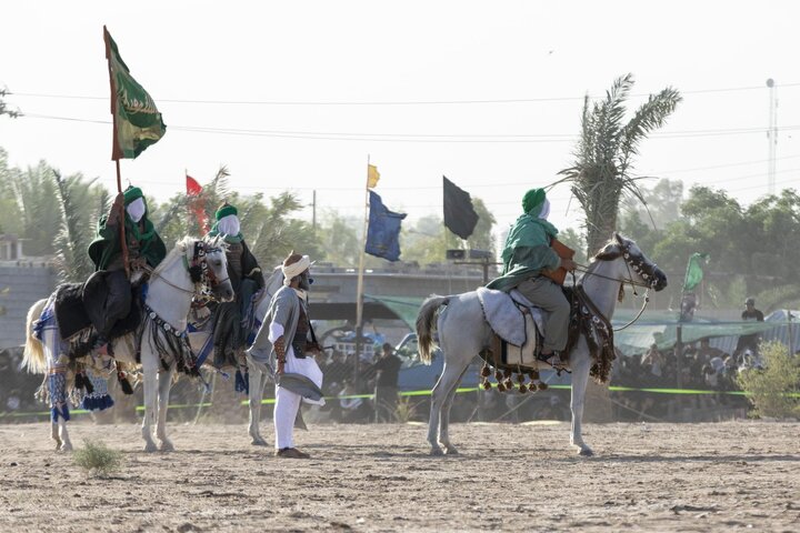 تقرير مصور/ برعاية العتبة العباسية المقدسة.. مشاهد تمثيلية لتجسيد واقعة الطف
