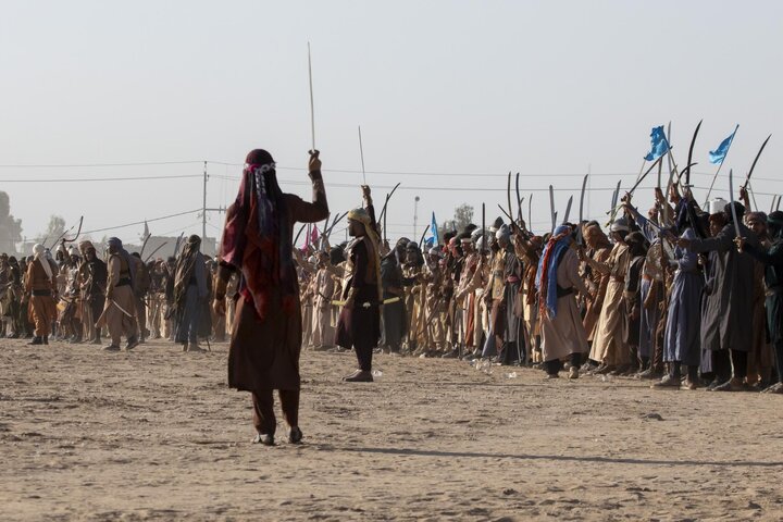 تقرير مصور/ برعاية العتبة العباسية المقدسة.. مشاهد تمثيلية لتجسيد واقعة الطف