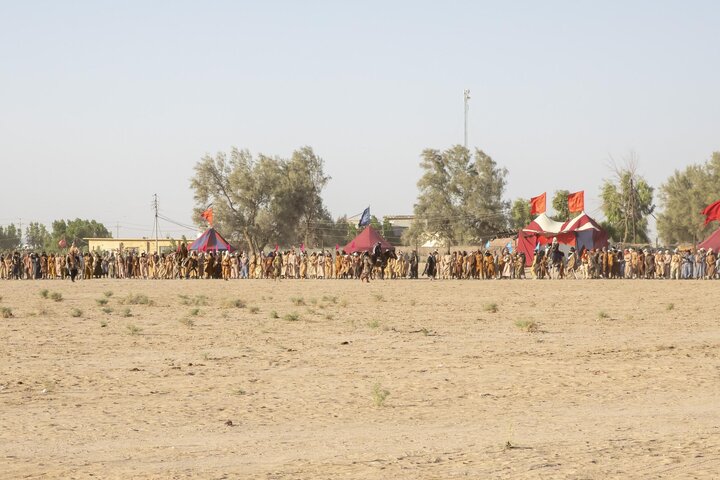 تقرير مصور/ برعاية العتبة العباسية المقدسة.. مشاهد تمثيلية لتجسيد واقعة الطف
