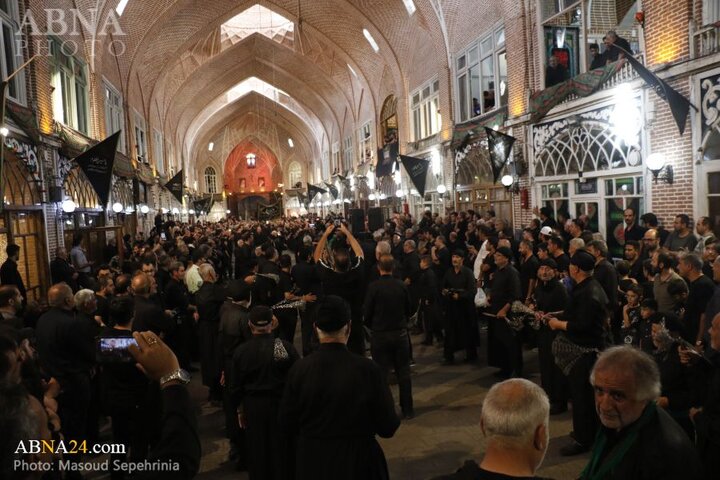 عزاداری حسینی در بازار تاریخی سرپوشیده شهر تبریز