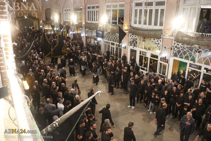 عزاداری حسینی در بازار تاریخی سرپوشیده شهر تبریز
