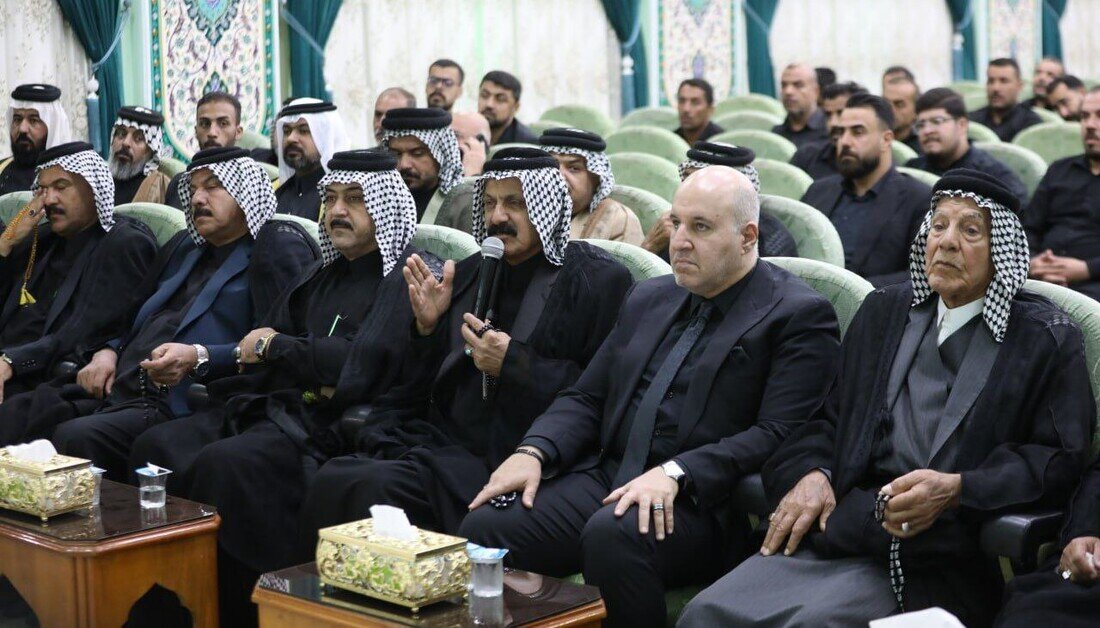 مشاركة مواكب ورؤساء عشائر في مؤتمر مراسيم يوم 13 محرم برعاية العتبة الحسينية