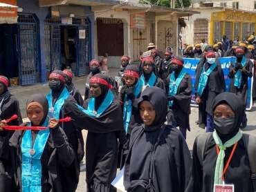 تقرير مصور/ موكب عزاء عاشوراء في مدينة يولا النيجيرية