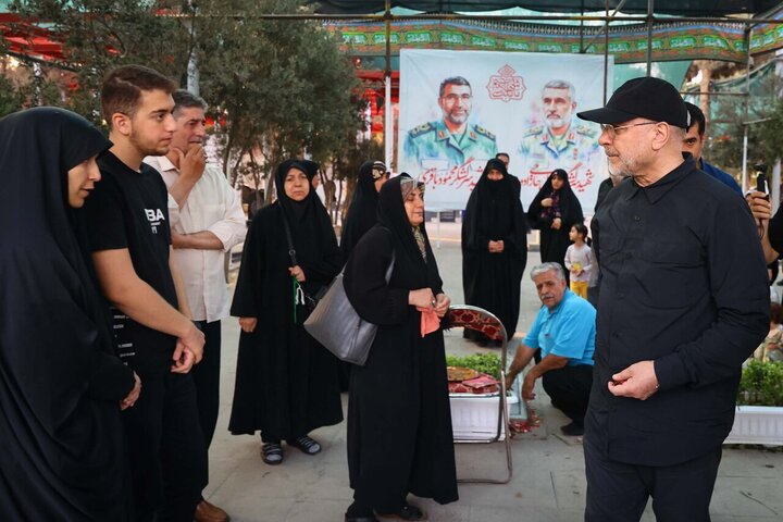 Photos: Iran's Parliament speaker visits graves of martyrs of Zionist regime's invasion