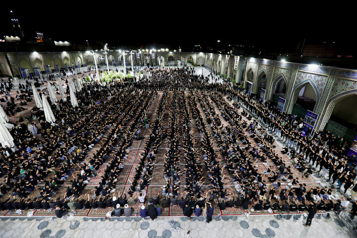 عزاداری هیأت‌های مذهبی مهاجرین افغانستانی در حرم مطهر رضوی