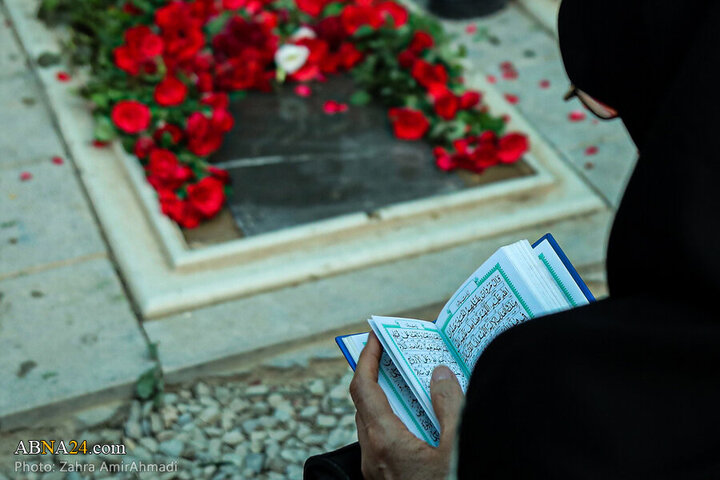 Photos: Presence of Families of Martyrs of Zionist Regime's attacks in Behesht Zahra Cemetery
