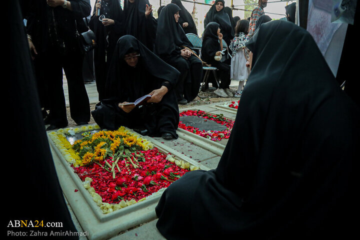 Photos: Presence of Families of Martyrs of Zionist Regime's attacks in Behesht Zahra Cemetery