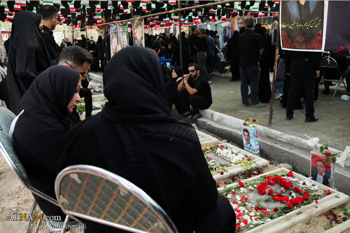 Photos: Presence of Families of Martyrs of Zionist Regime's attacks in Behesht Zahra Cemetery