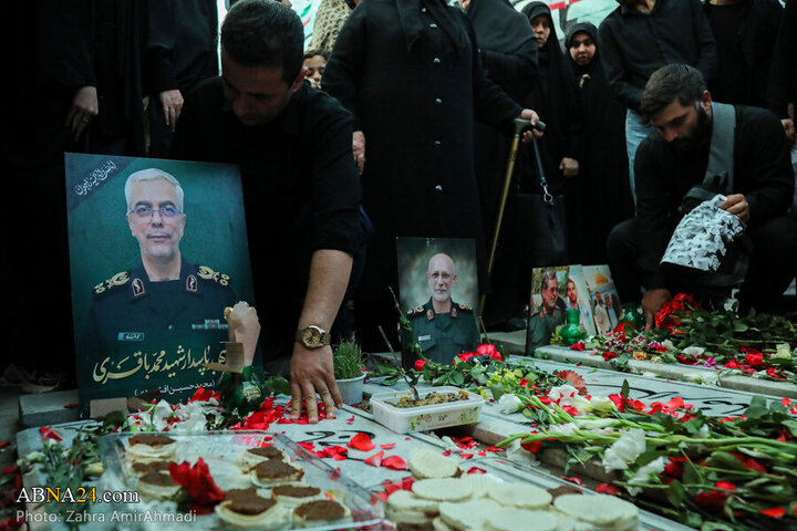 Photos: Presence of Families of Martyrs of Zionist Regime's attacks in Behesht Zahra Cemetery
