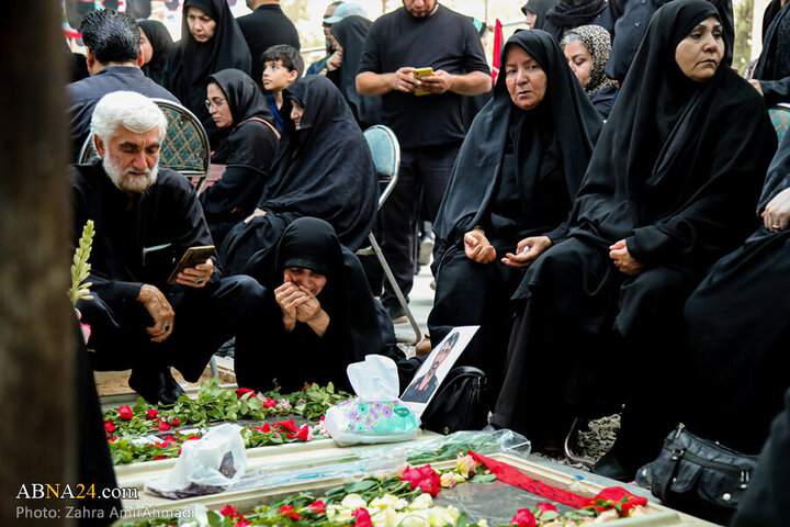 Photos: Presence of Families of Martyrs of Zionist Regime's attacks in Behesht Zahra Cemetery