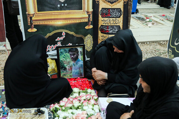 Photos: Presence of Families of Martyrs of Zionist Regime's attacks in Behesht Zahra Cemetery