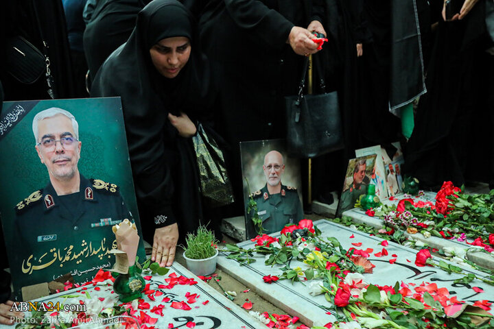 Photos: Presence of Families of Martyrs of Zionist Regime's attacks in Behesht Zahra Cemetery