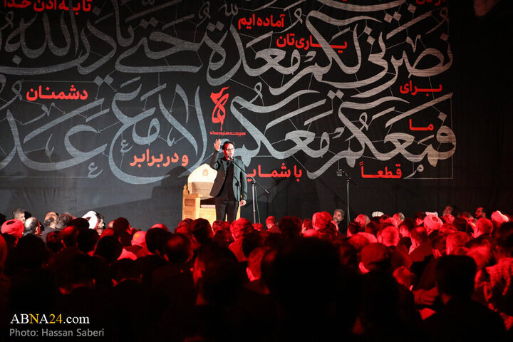 Photos: Third night of Imam Hussain mourning ceremony held by Arts and Media Heyaat in Qom