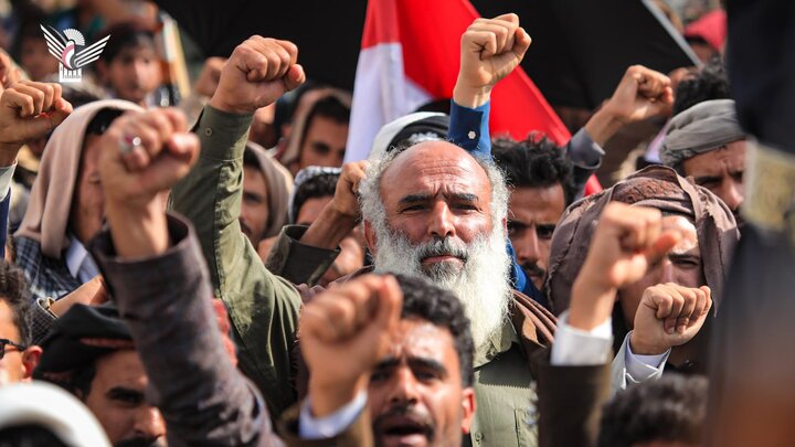 تقرير مصور/ مسيرة جماهيرية كبرى في العاصمة اليمنية نصرة للشعب الفلسطيني المظلوم