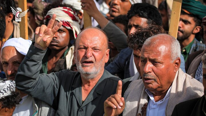 تقرير مصور/ مسيرة جماهيرية كبرى في العاصمة اليمنية نصرة للشعب الفلسطيني المظلوم