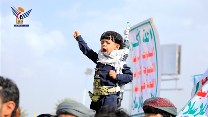 تقرير مصور/ مسيرة جماهيرية كبرى في العاصمة اليمنية نصرة للشعب الفلسطيني المظلوم