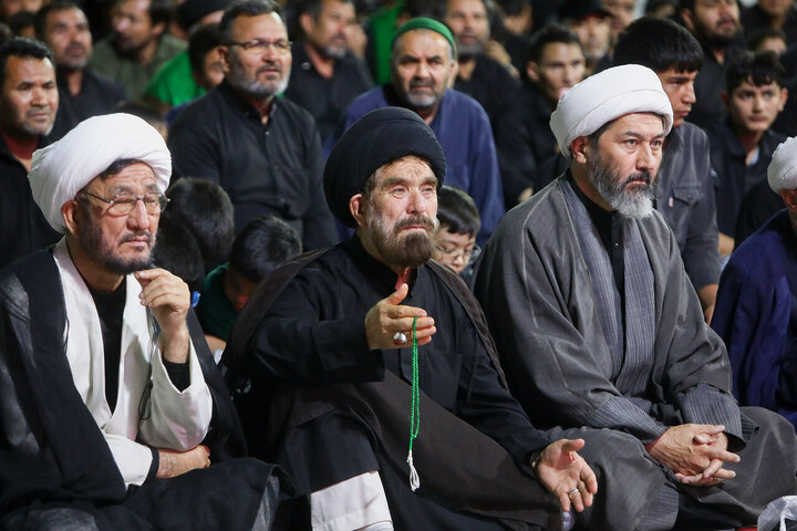 Photos: Afghan migrant mourning groups gather at Imam Reza Shrine