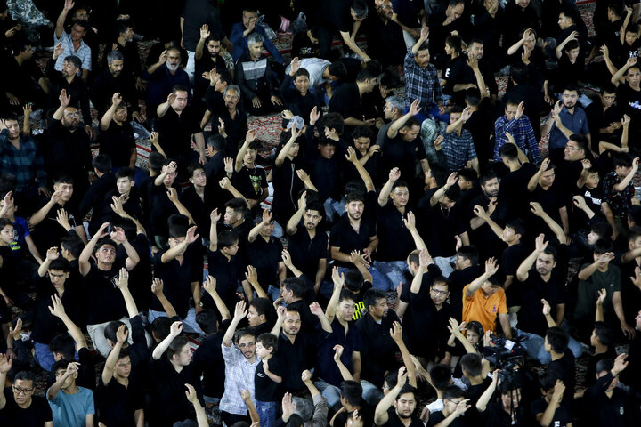 Photos: Afghan migrant mourning groups gather at Imam Reza Shrine